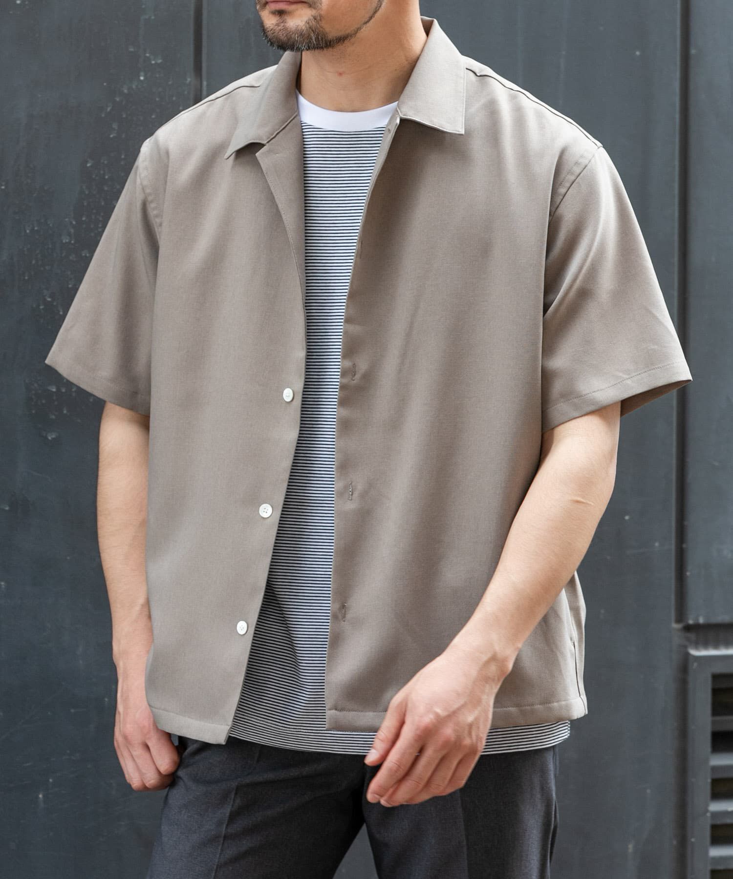 URBAN RESEARCH ROSSO「『セットアップ対応』『防シワ』サマーウール調サイドポケットシャツ」|シャツ・ブラウス|