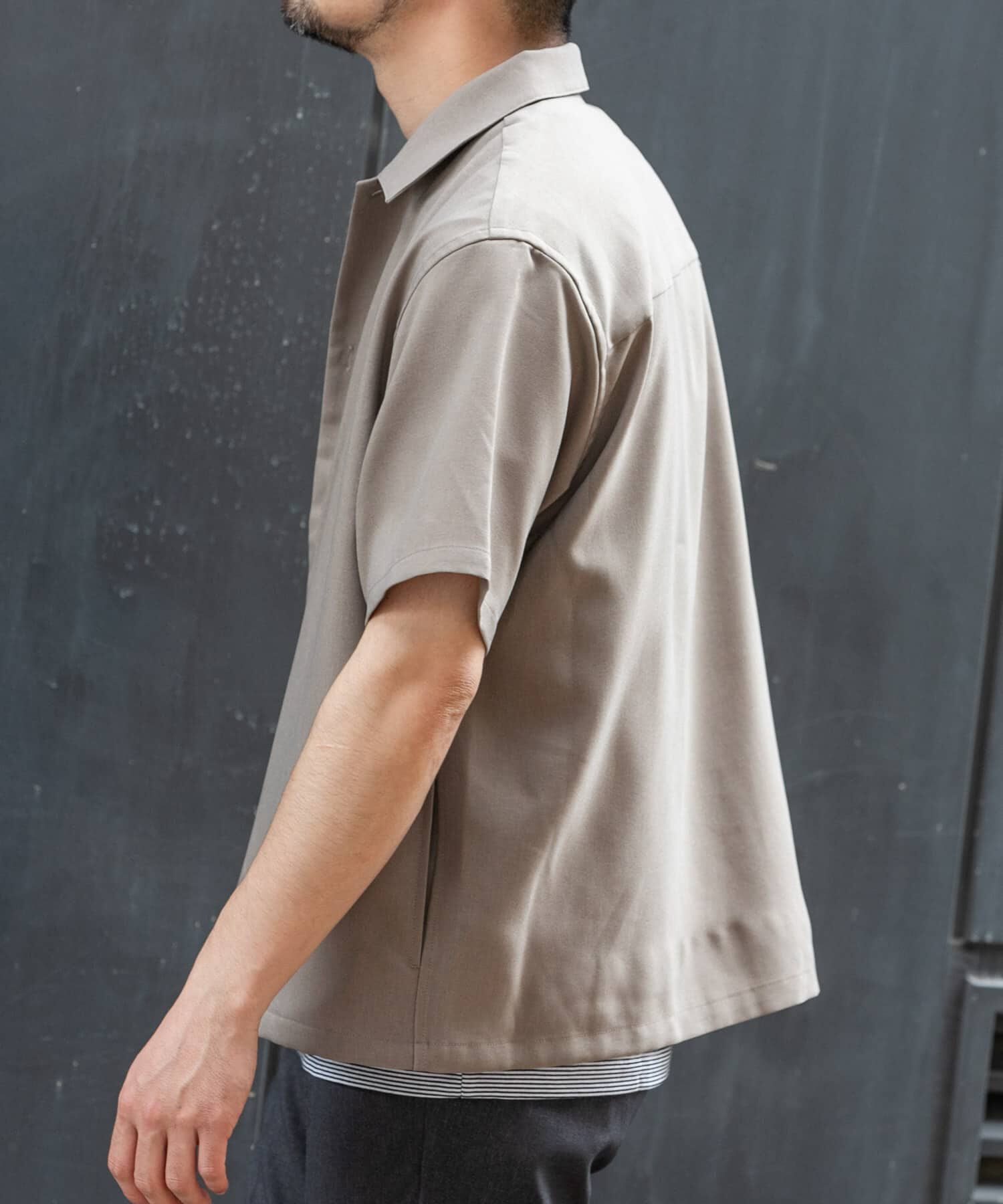URBAN RESEARCH ROSSO「『セットアップ対応』『防シワ』サマーウール調サイドポケットシャツ」|シャツ・ブラウス|