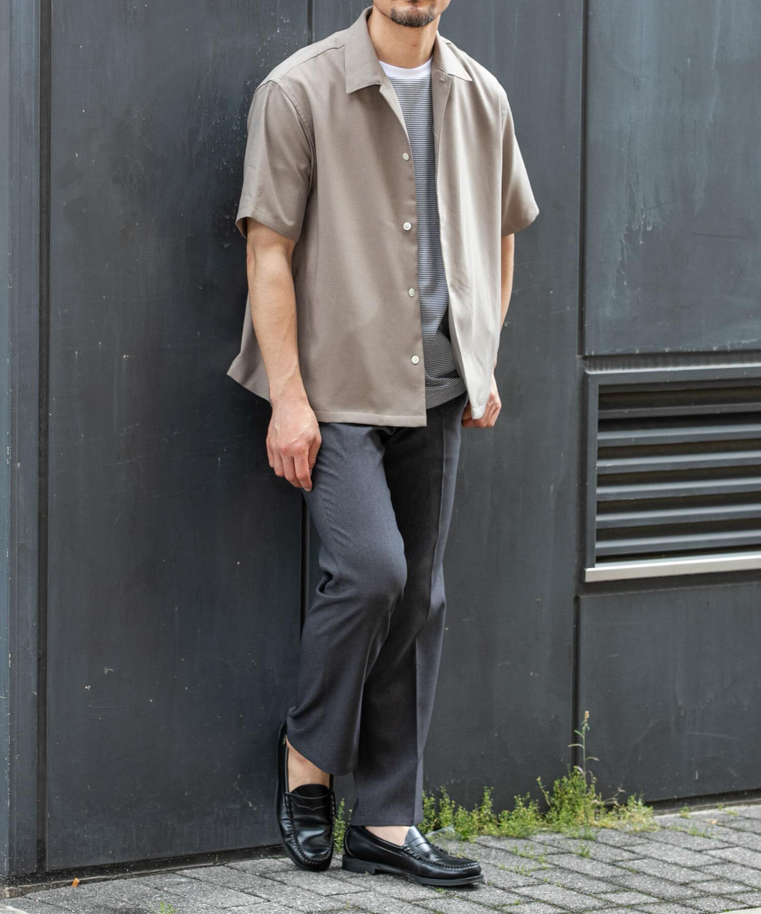URBAN RESEARCH ROSSO「『セットアップ対応』『防シワ』サマーウール調サイドポケットシャツ」|シャツ・ブラウス|