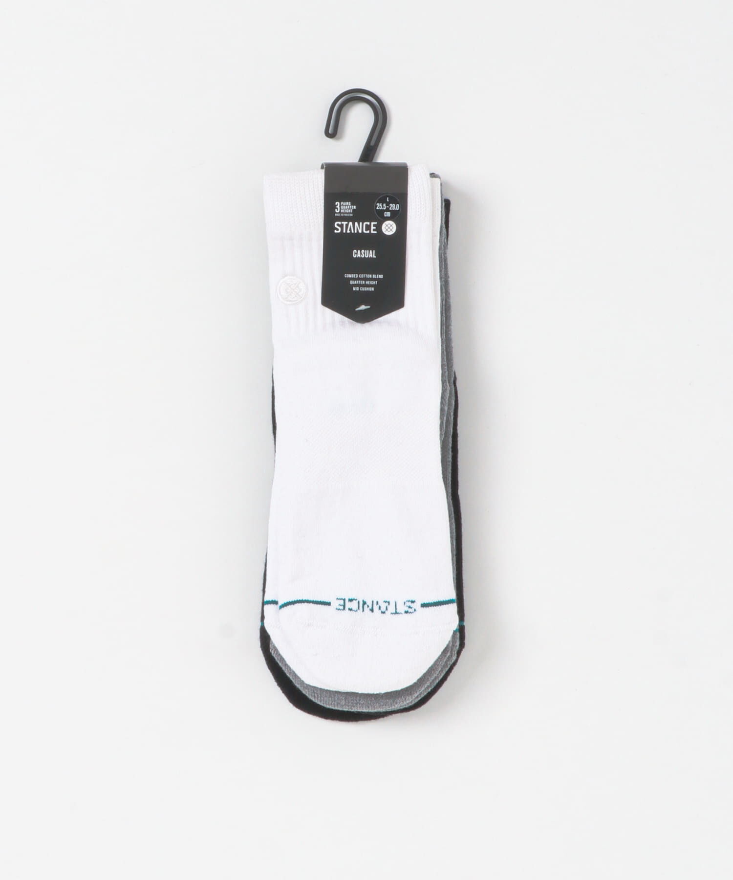 Sonny Label 「STANCE SOCKS　ICON QUARTER 3 PACK」|ソックス|ブラック系その他