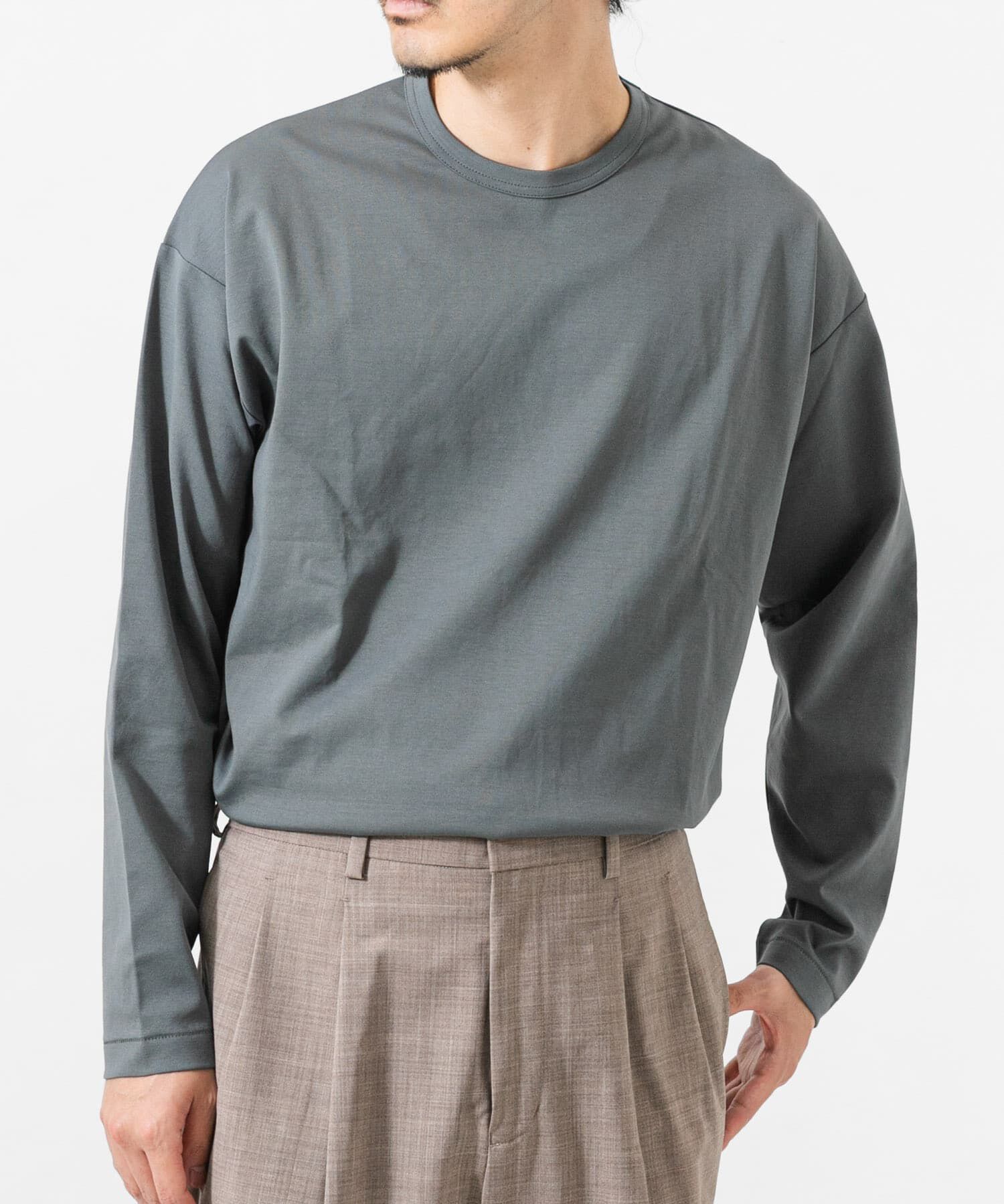 URBAN RESEARCH「COTTON NYLON SMOOTHY LONG-SLEEVE」|Tシャツ・カットソー|