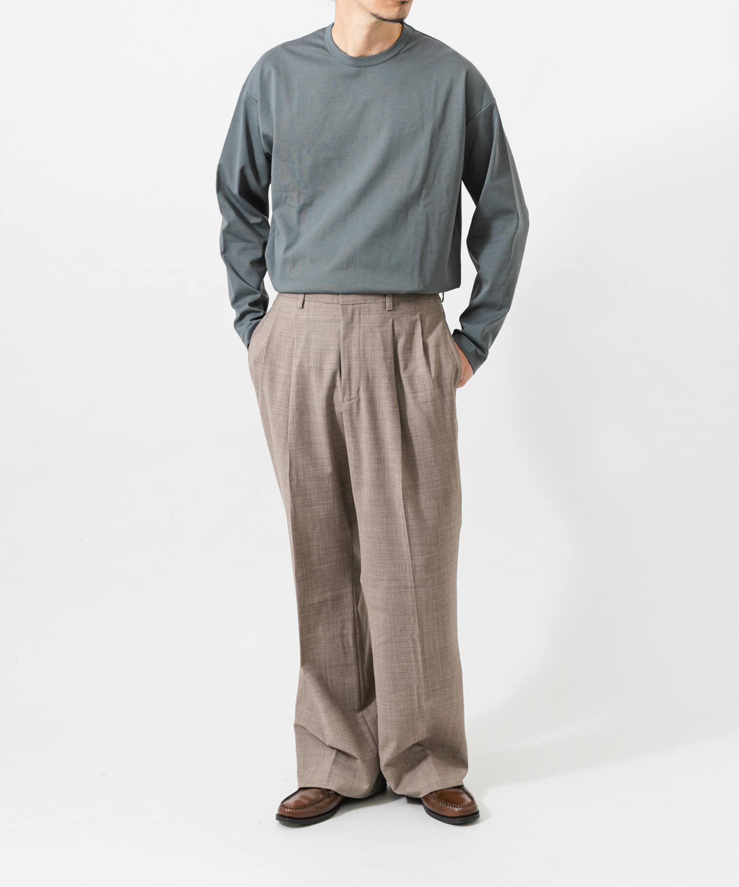 URBAN RESEARCH「COTTON NYLON SMOOTHY LONG-SLEEVE」|Tシャツ・カットソー|