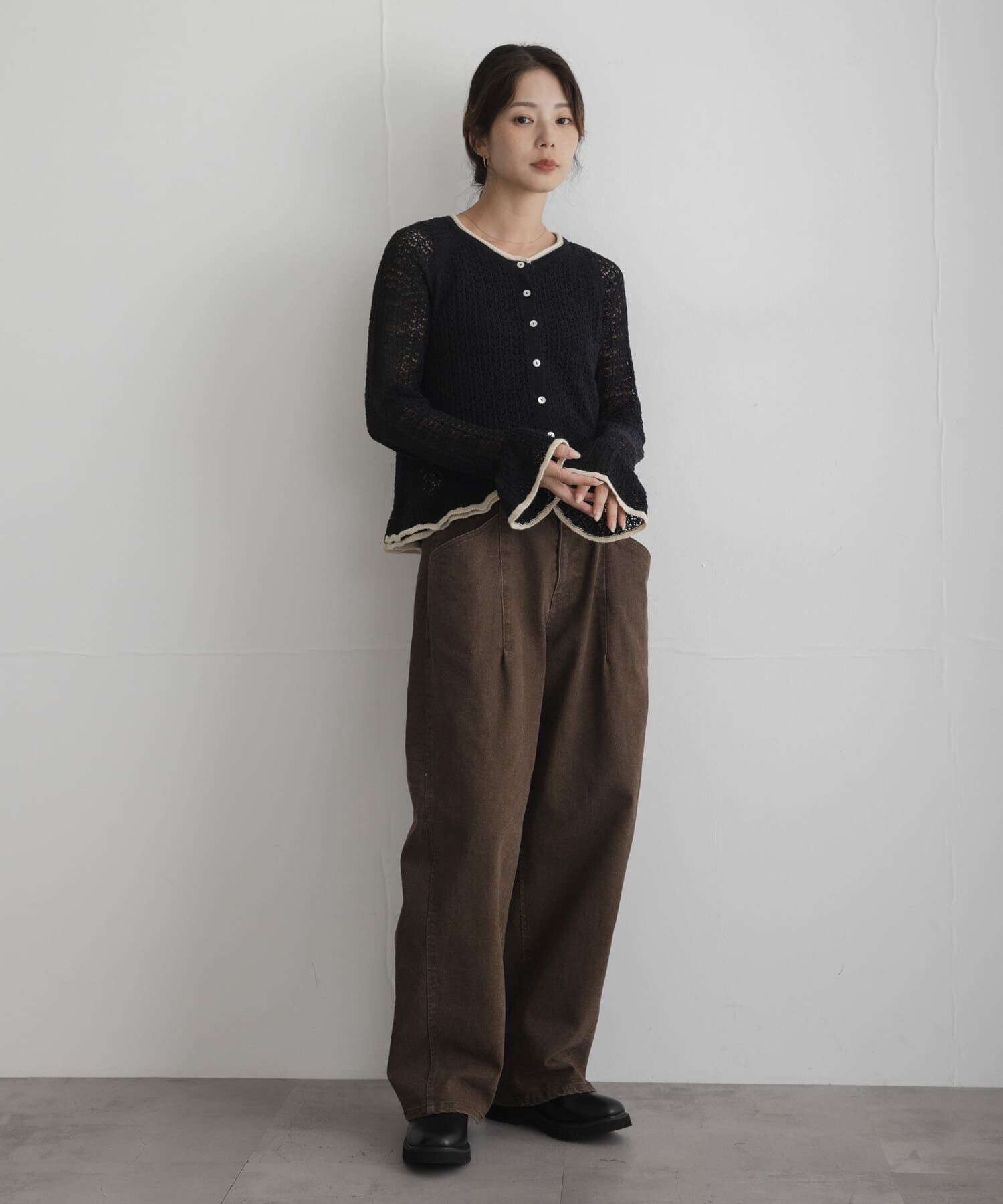 Sonny Label 「フリルヘムニットプルカーディガン」|カーディガン|