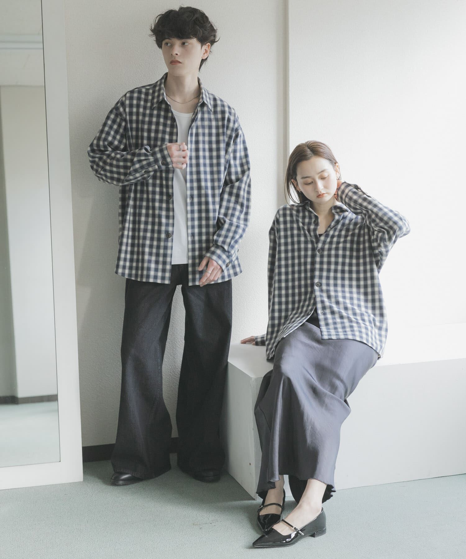 SENSE OF PLACE by URBAN RESEARCH「『ユニセックス』『イージーケア』カラールーズシャツ」|シャツ・ブラウス|