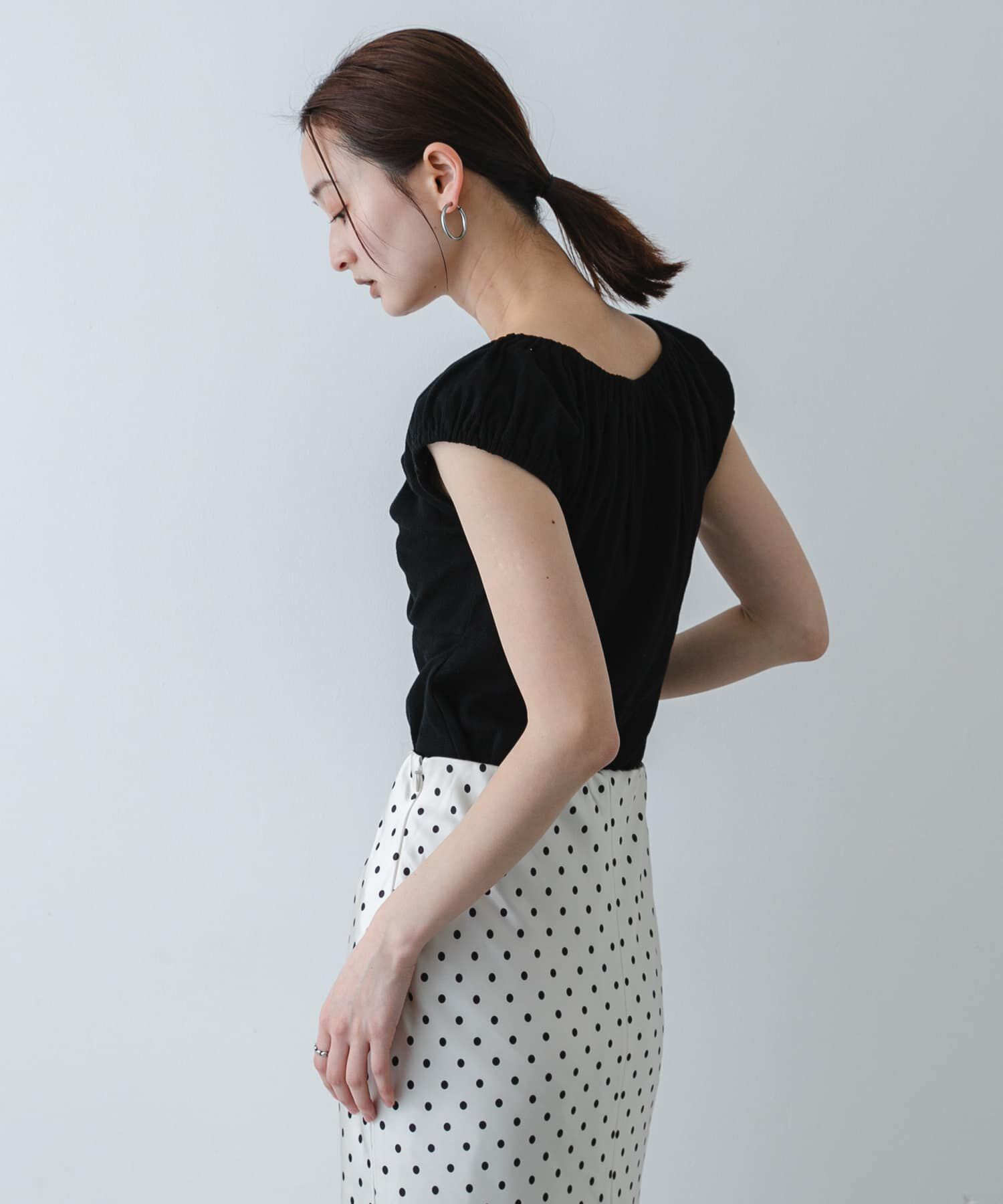 SENSE OF PLACE by URBAN RESEARCH「ギャザーネックカットトップ」|Tシャツ・カットソー|