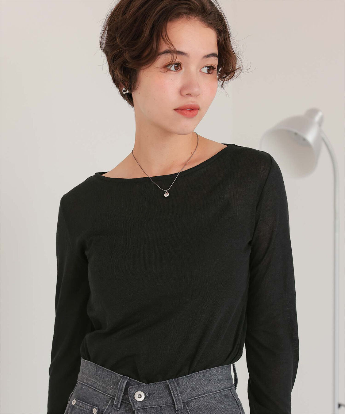titivate「着心地抜群シアーボートネックトップス」|Tシャツ・カットソー|