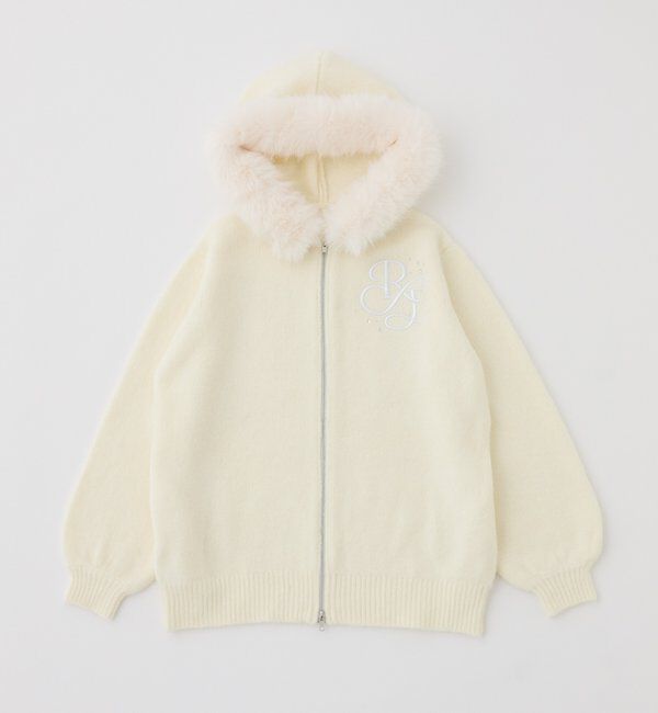  「【Premium order】ゆるたぽマシュマロフェイクファーパーカー」|ニット・セーター|