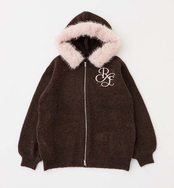  「【Premium order】ゆるたぽマシュマロフェイクファーパーカー」|ニット・セーター|