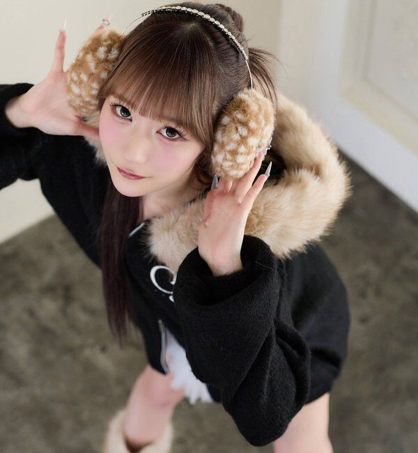  「【Premium order】ビジュー付きフェイクファーイヤーマフ」|その他|