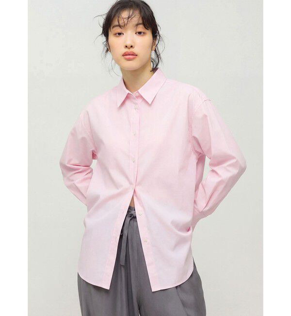 MIDIUMISOLID「MIDIUMISOLID for Ladies ベーシックシャツ」|シャツ・ブラウス|ピンク