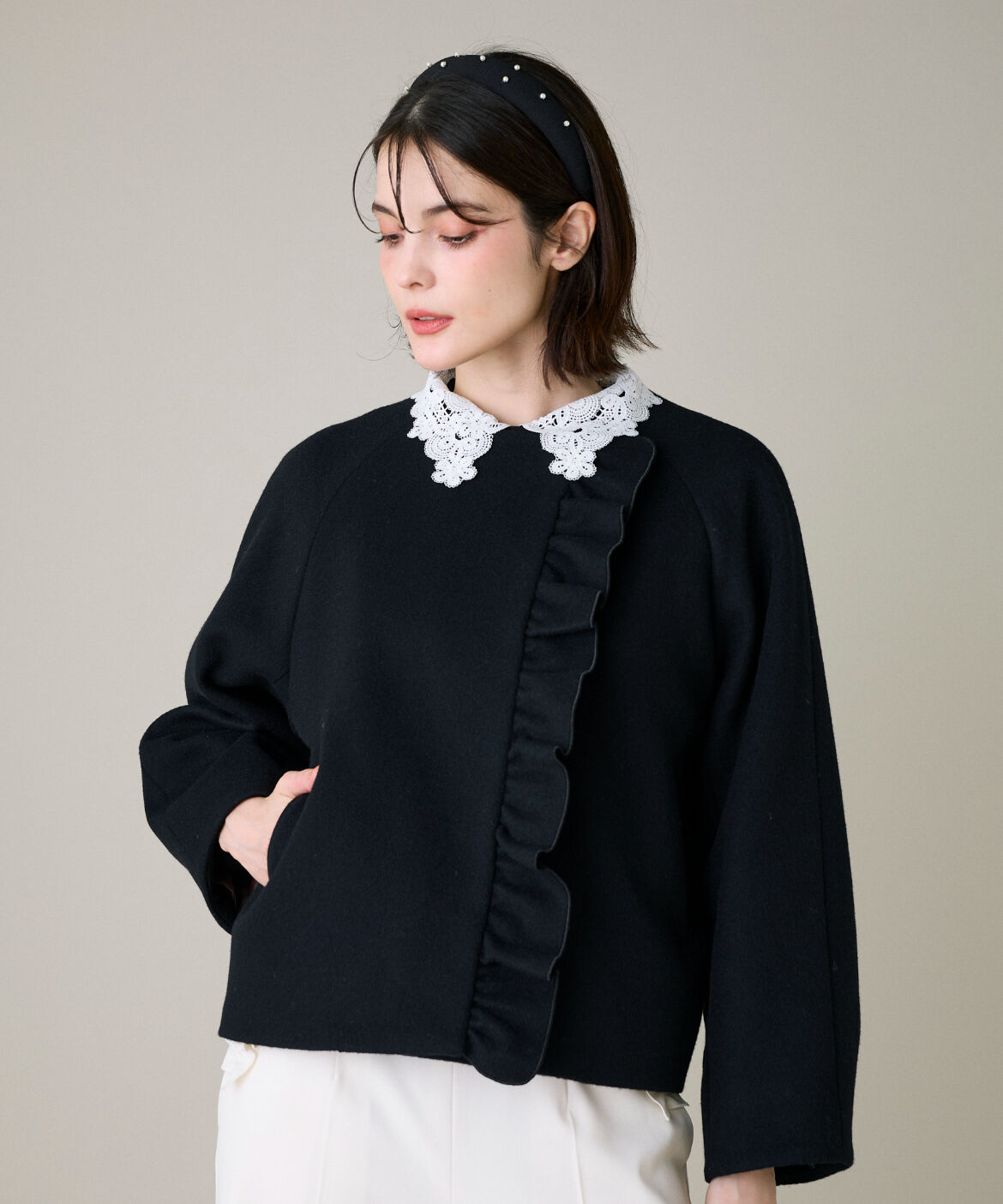 Maglie le cassetto「パールカチューシャ｜顔まわりを華やかに彩る上品なパールカチューシャ」|ヘアバンド|