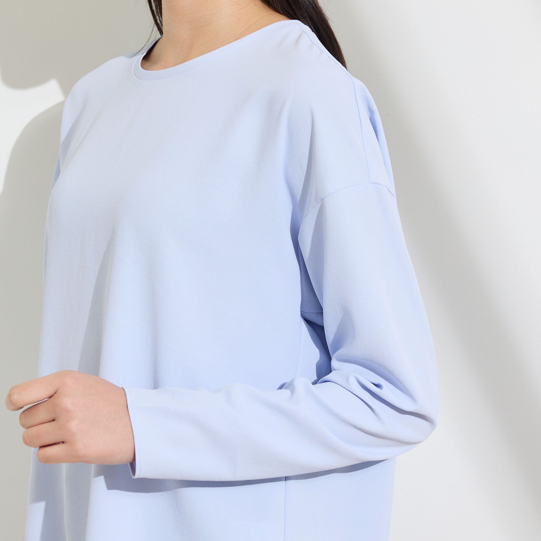 INDIVI「【吸汗速乾／さらっと】キレイめロンT」|Tシャツ・カットソー|