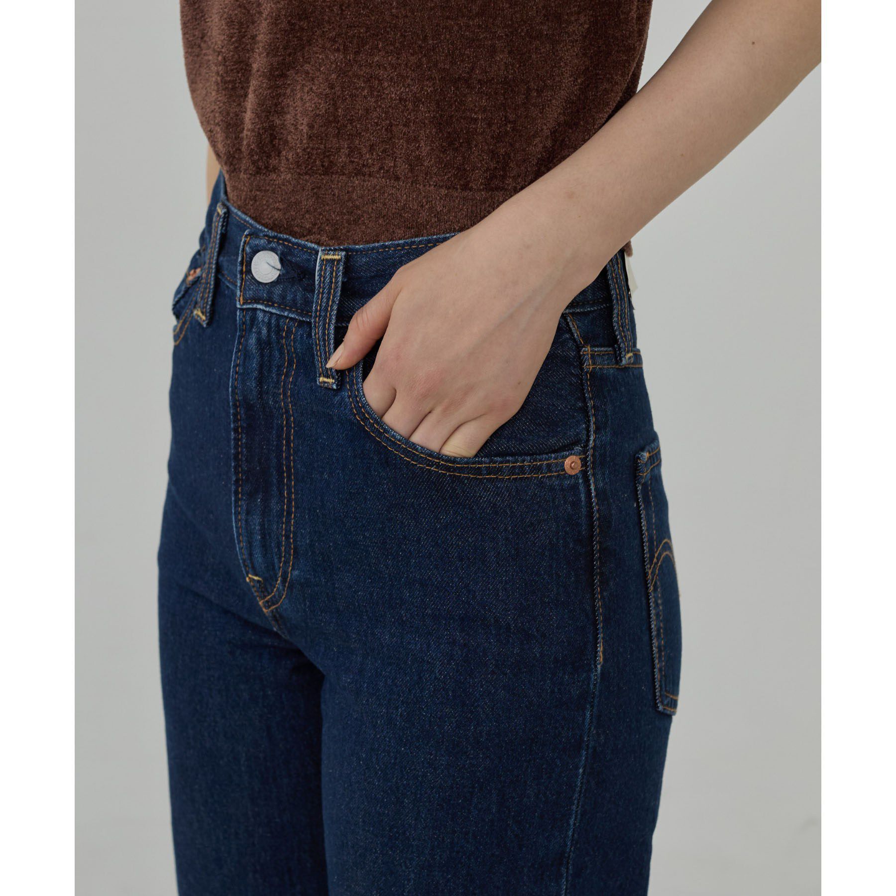 GALLEST「【LEVI&rsquo;S】RIBCAGE WIDE LEG」|デニム|