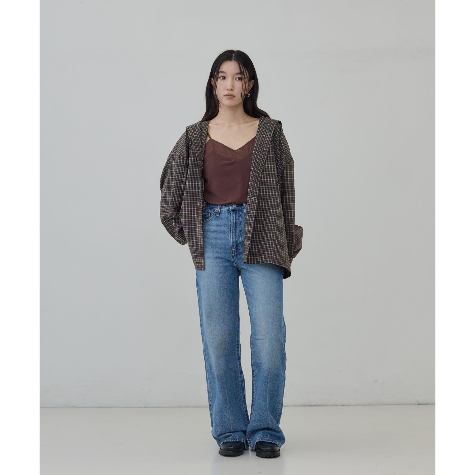 GALLEST「【LEVI&rsquo;S】RIBCAGE WIDE LEG」|デニム|