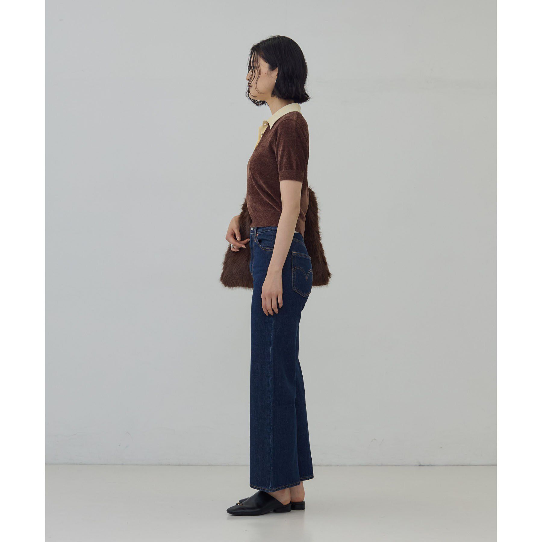 GALLEST「【LEVI&rsquo;S】RIBCAGE WIDE LEG」|デニム|