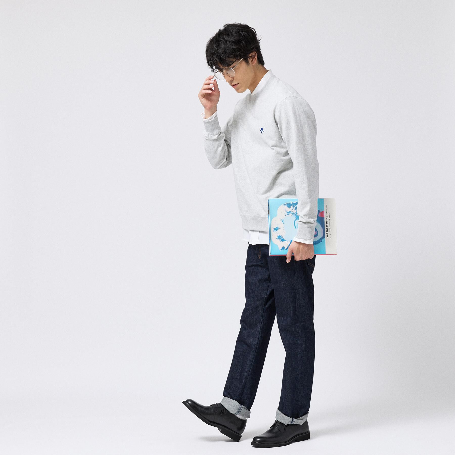 TAKEO KIKUCHI「ワンポイント刺繍 ミニ裏毛 プルオーバージャージ」|パーカー|