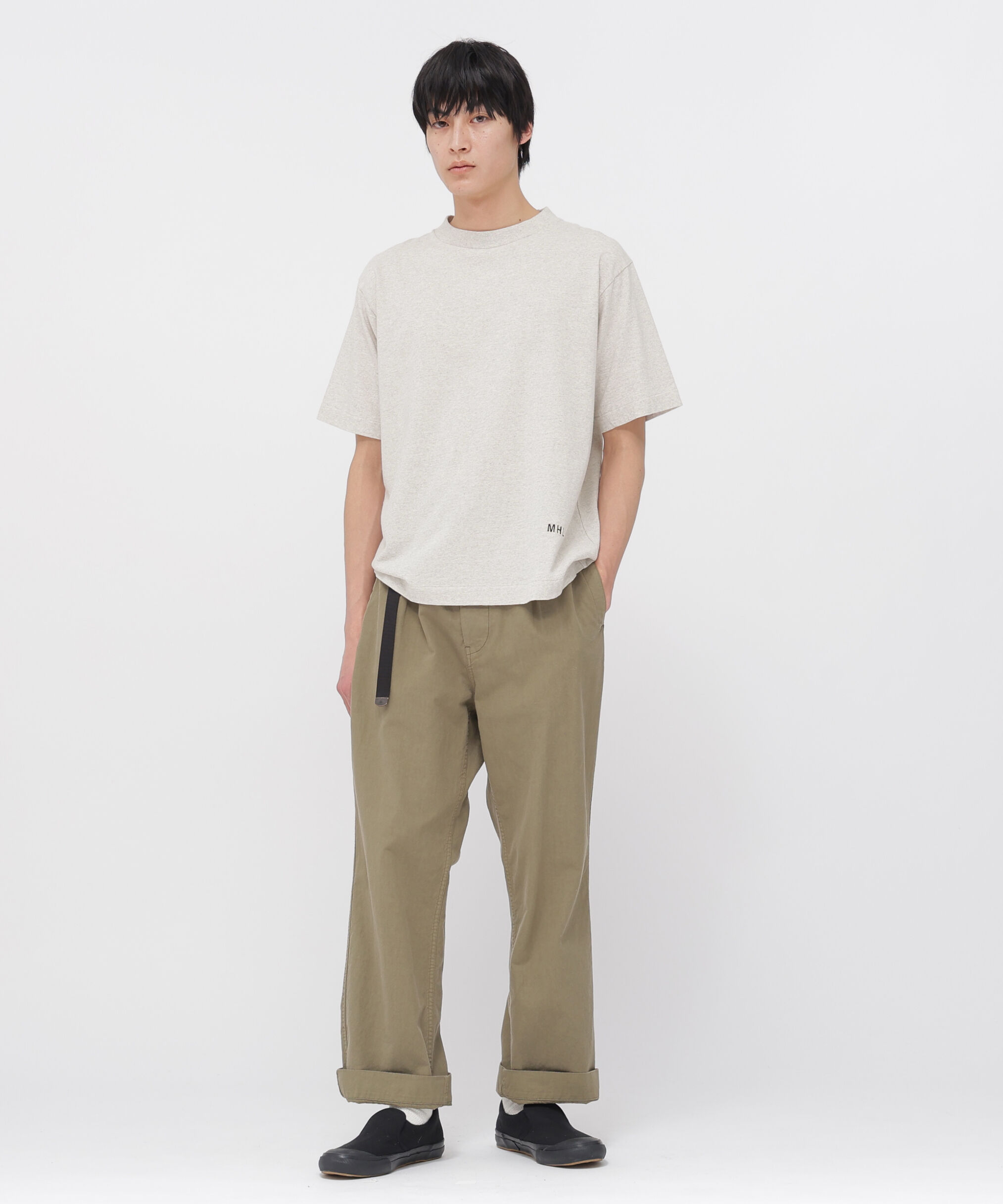 MHL.「UPCYCLED COTTON JERSEY TOP」|Tシャツ・カットソー|