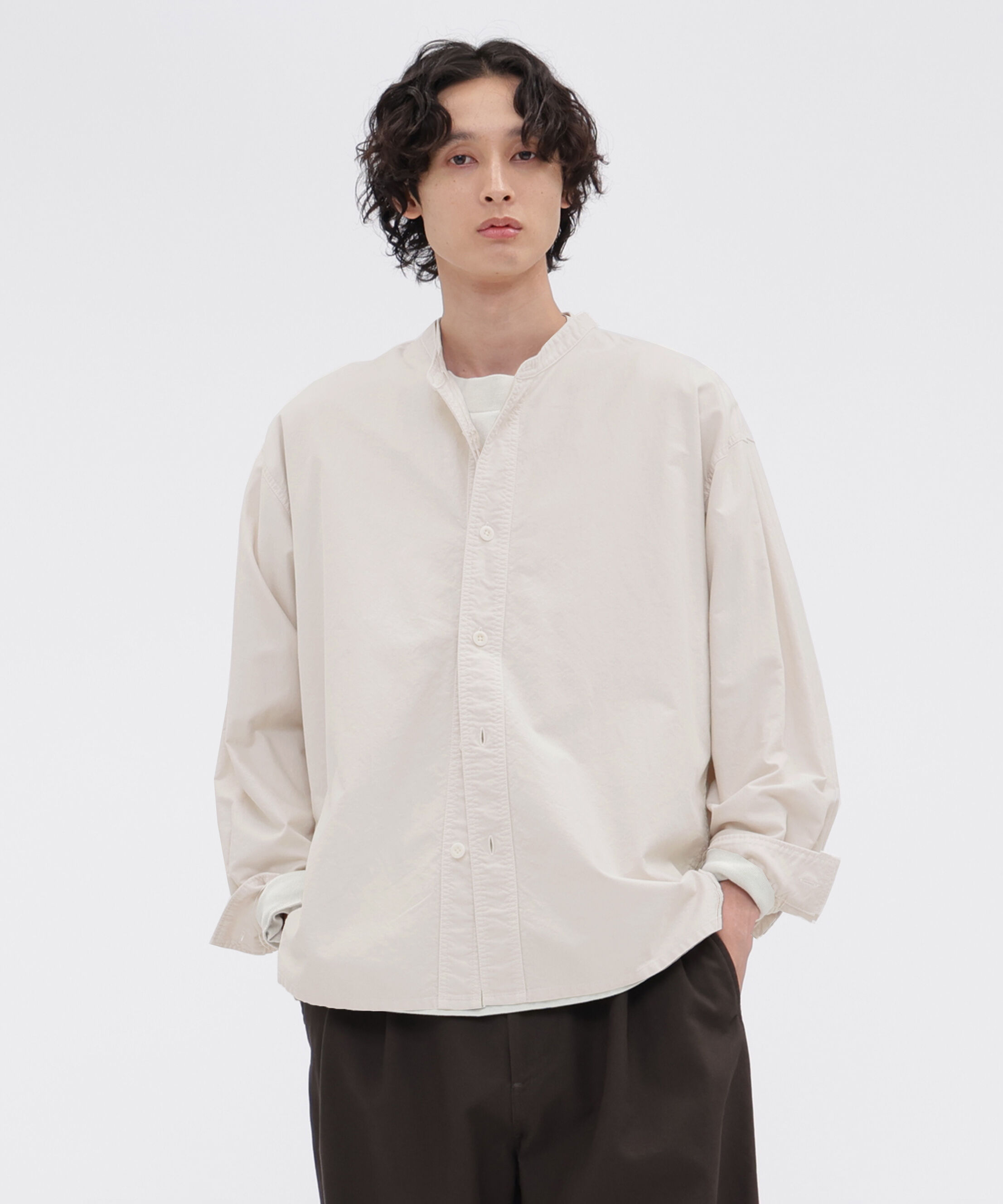 MHL.「SOFT HOPSACK SHIRT」|シャツ・ブラウス|ECRU2