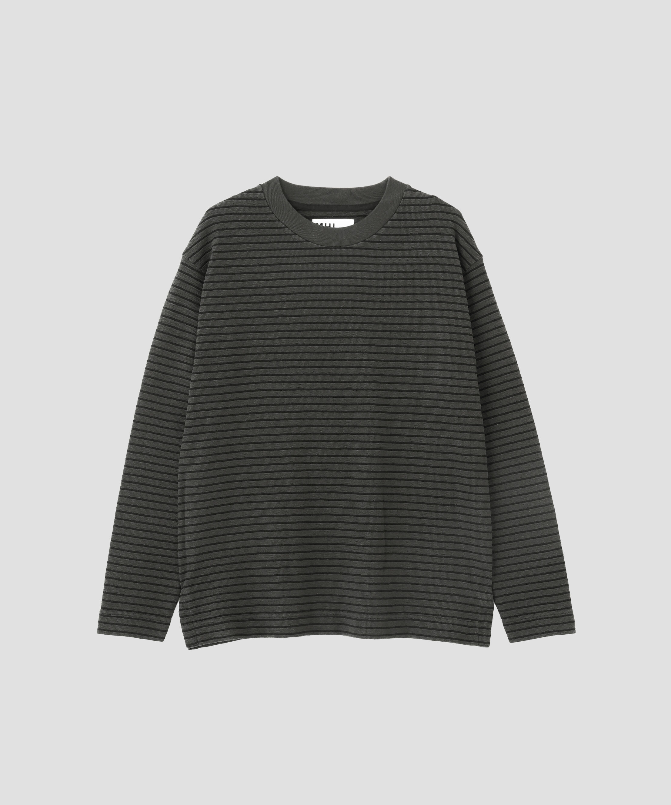 MHL.「TEXTURED COTTON STRIPE TOP」|Tシャツ・カットソー|
