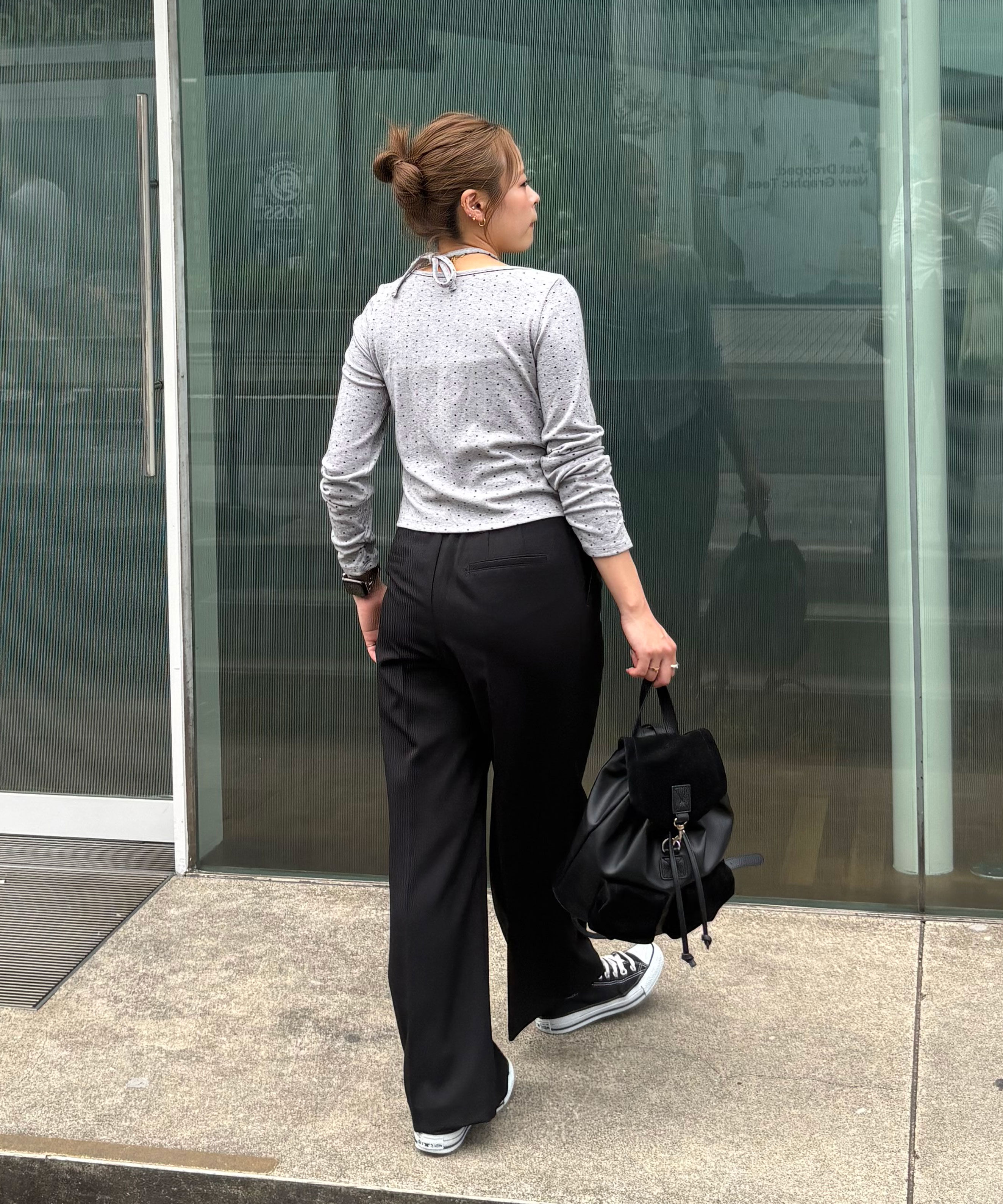  「ｳｰﾙ調ﾜﾝﾀｯｸﾜｲﾄﾞﾊﾟﾝﾂ[切らずに履ける身長別ｻｲｽﾞ/低  」|その他|