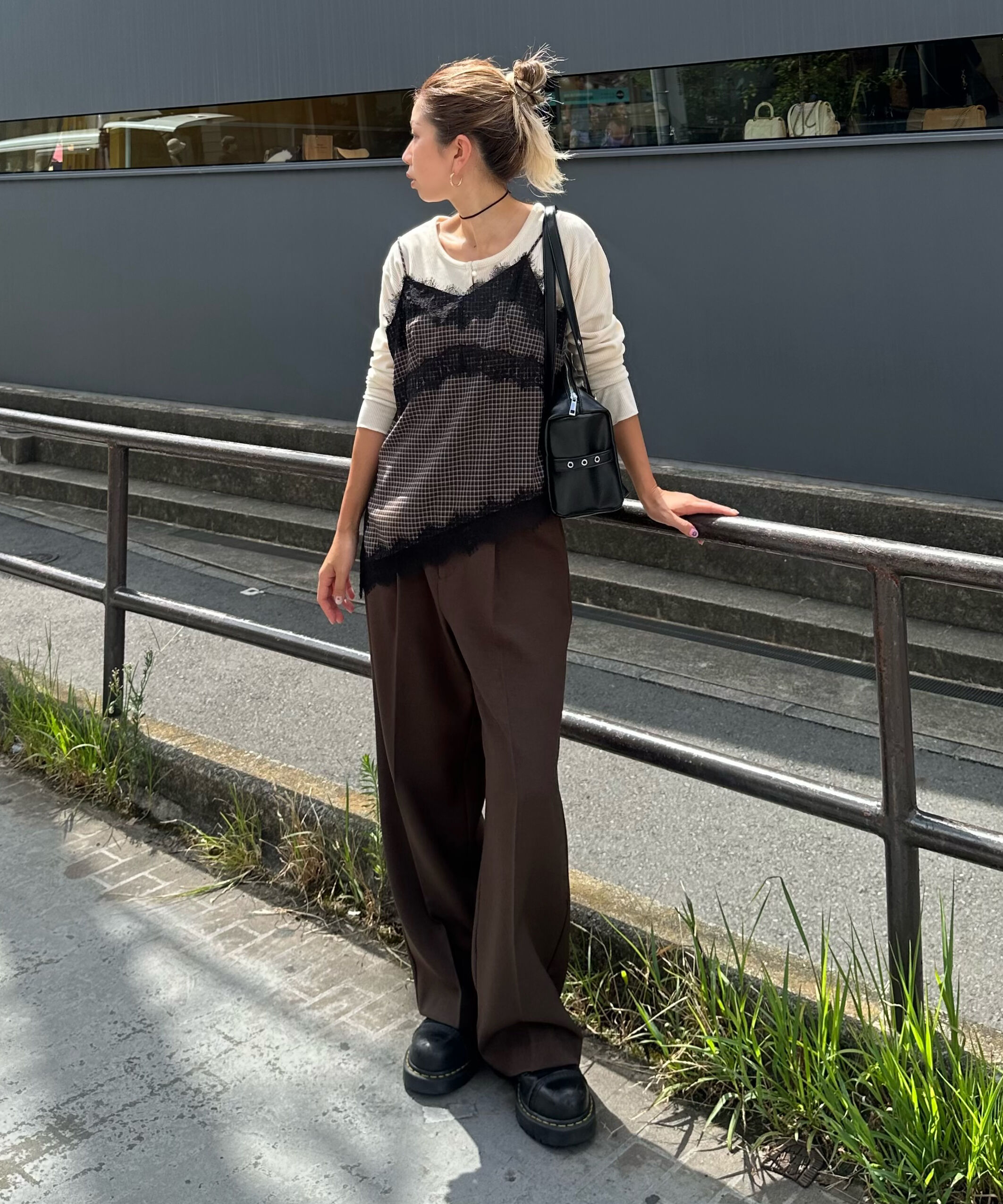  「ｳｰﾙ調ﾜﾝﾀｯｸﾜｲﾄﾞﾊﾟﾝﾂ[切らずに履ける身長別ｻｲｽﾞ/低  」|その他|