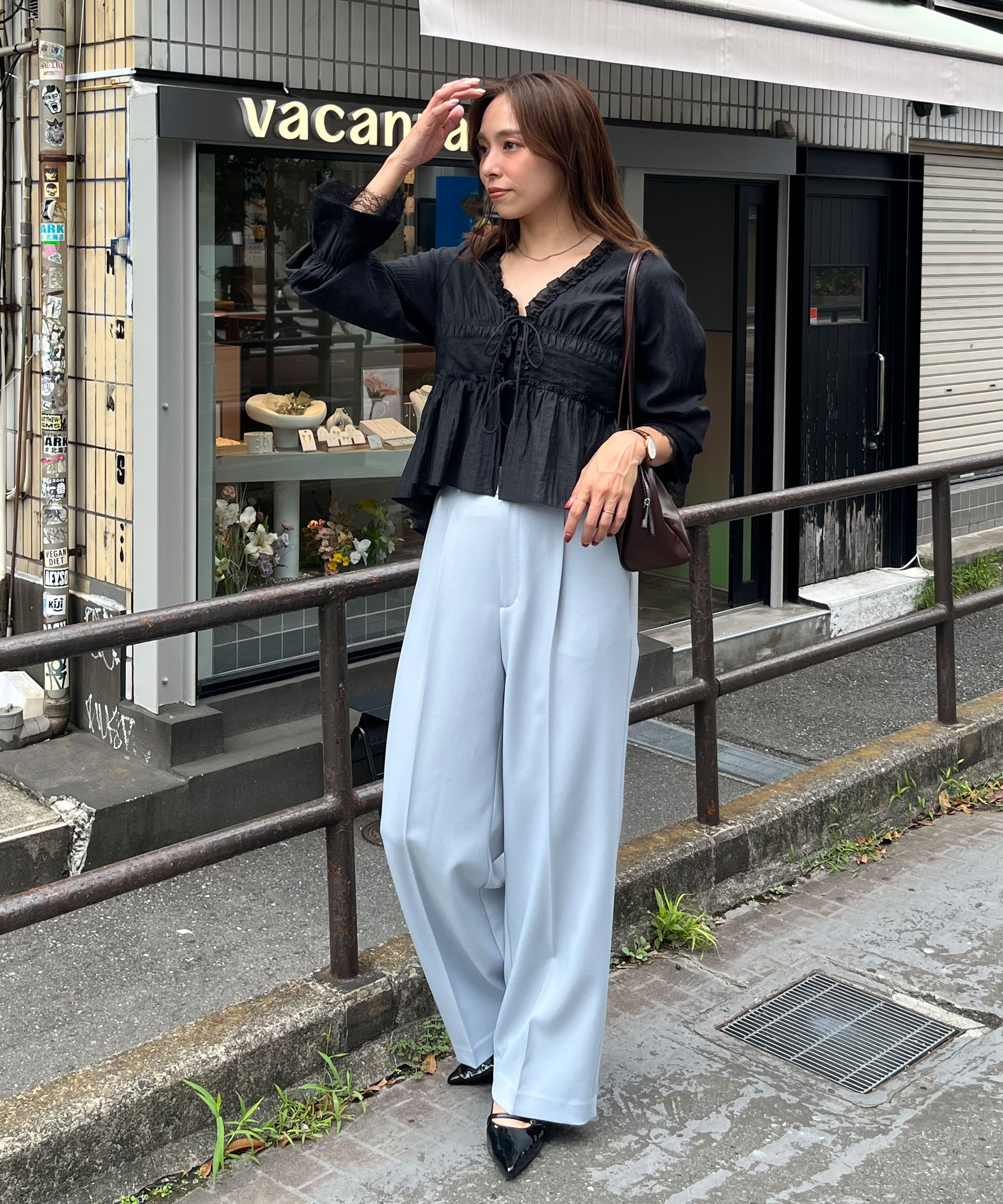  「ｳｰﾙ調ﾜﾝﾀｯｸﾜｲﾄﾞﾊﾟﾝﾂ[切らずに履ける身長別ｻｲｽﾞ/低  」|その他|