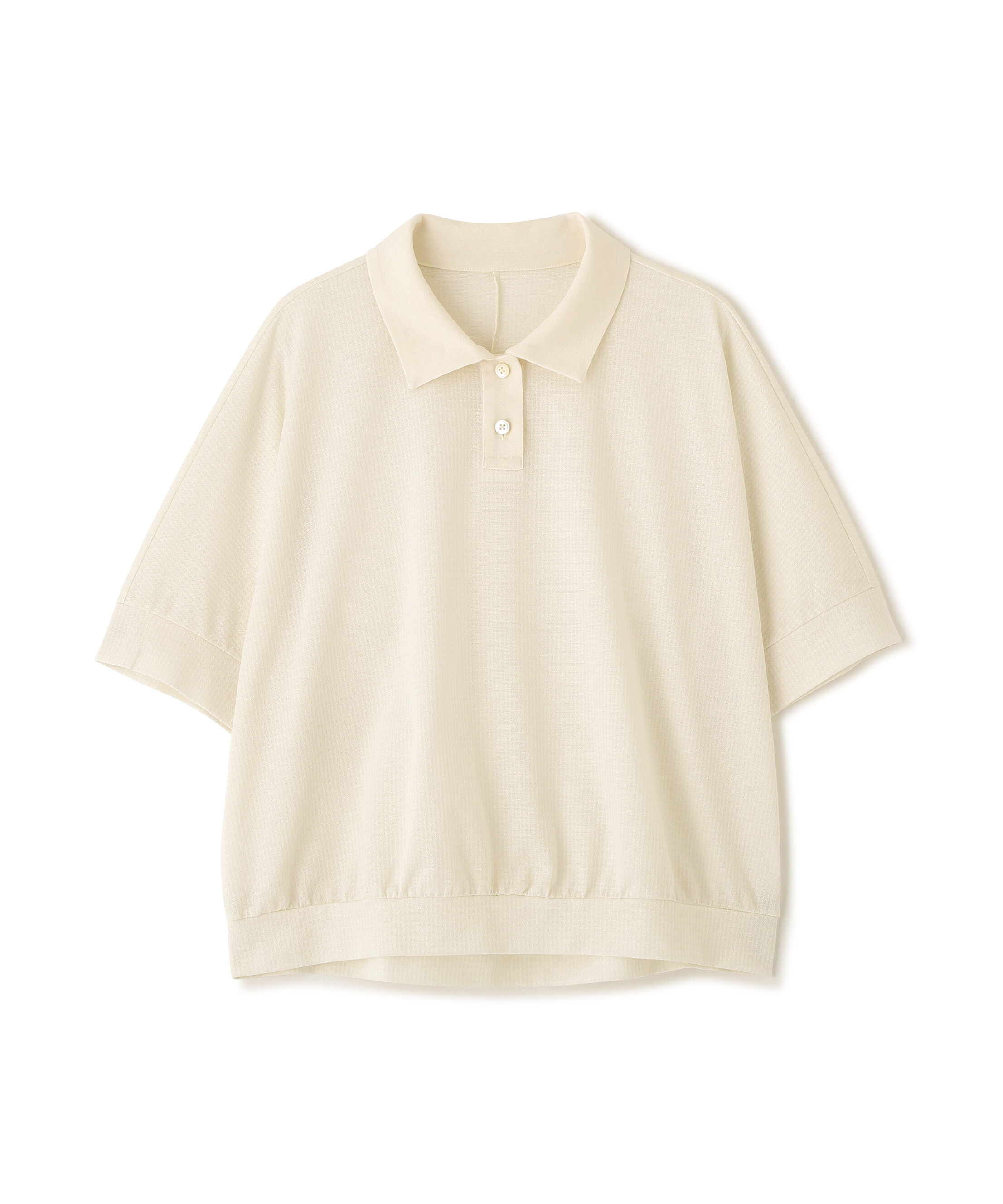  「◆《接触冷感》 フィンリーチェック衿付きカットソー」|Tシャツ・カットソー|