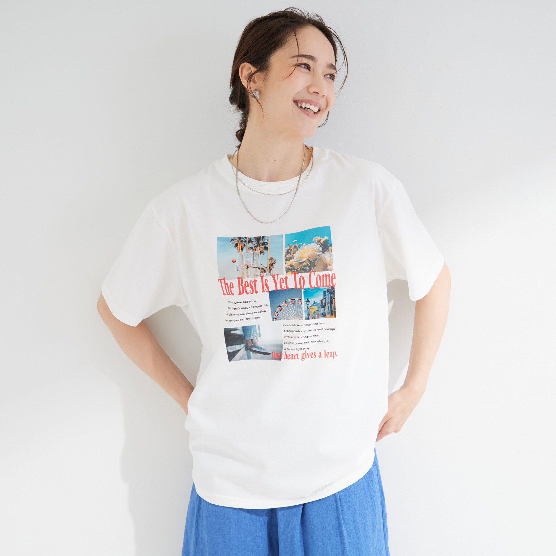 SHOO･LA･RUE「【S-LL/洗濯機可】選べる4柄　デイリー使いにぴったりな 大人の頼れるTシャツ」|Tシャツ・カットソー|