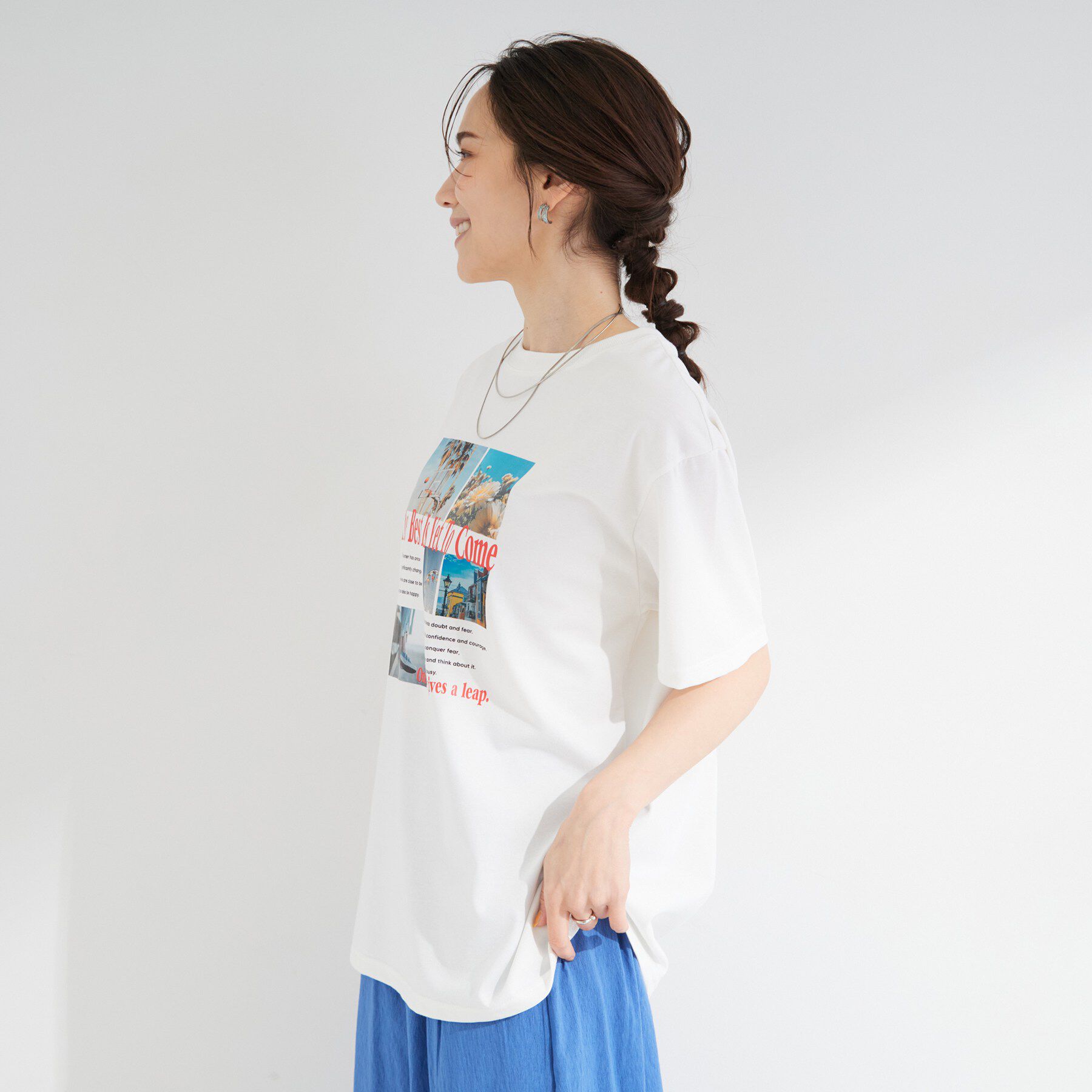 SHOO･LA･RUE「【S-LL/洗濯機可】選べる4柄　デイリー使いにぴったりな 大人の頼れるTシャツ」|Tシャツ・カットソー|