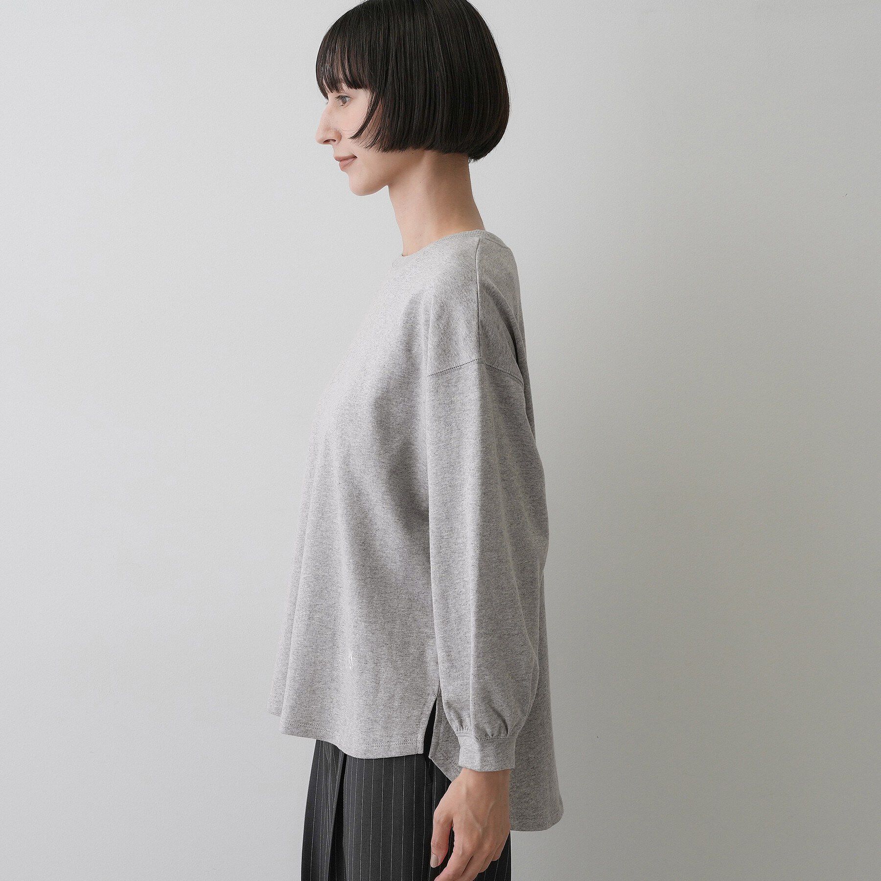 Dessin「【洗える/7色展開/XS-L】バックヘンリーミニ裏毛 長袖」|Tシャツ・カットソー|
