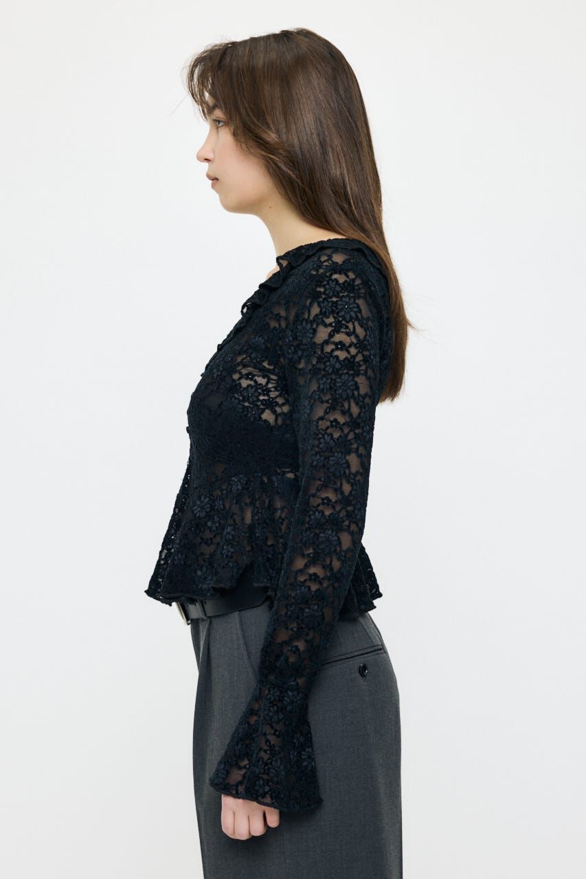 MOUSSY「FRILL LACE ブラウス」|Tシャツ・カットソー|