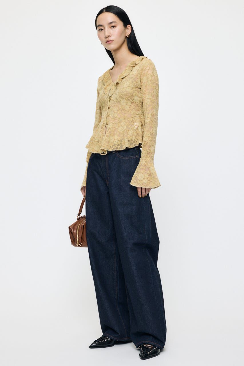 MOUSSY「FRILL LACE ブラウス」|Tシャツ・カットソー|