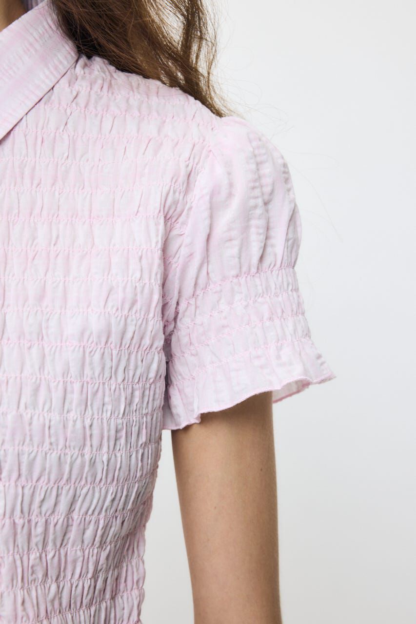MOUSSY「PLAID SHIRRING シャツ」|シャツ・ブラウス|
