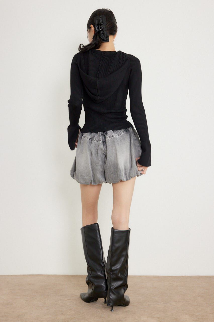 rienda「バルーンデニムショートパンツ」|デニム|