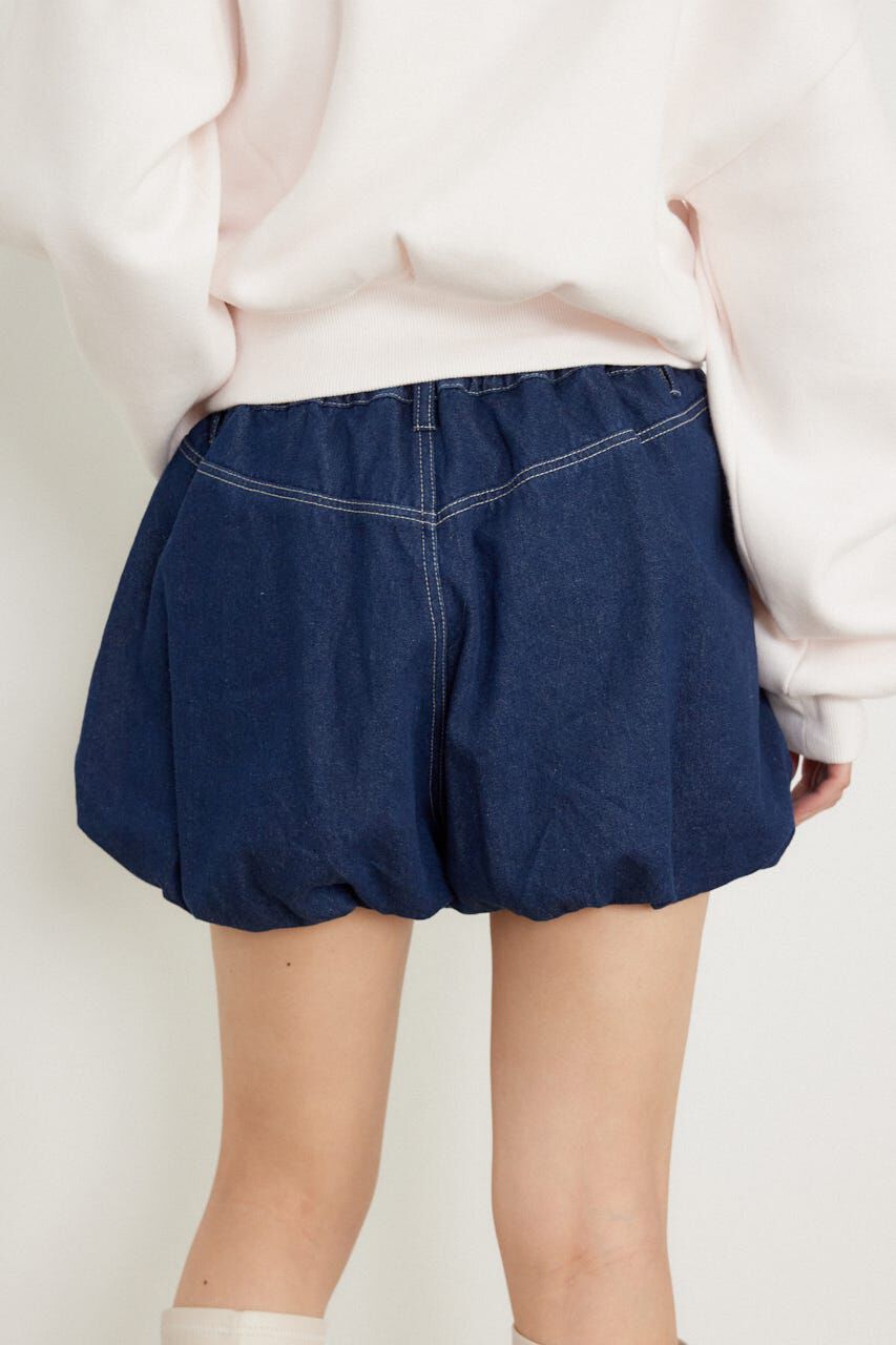 rienda「バルーンデニムショートパンツ」|デニム|