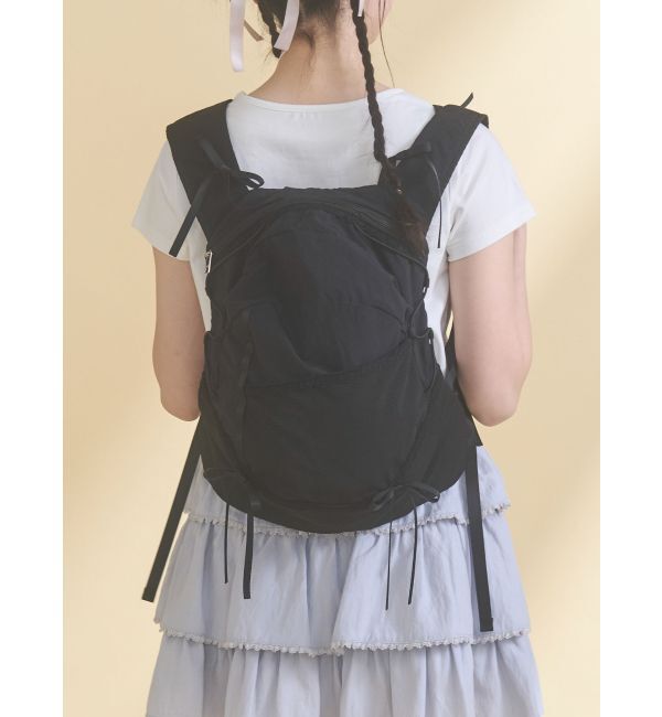 merry jenny「Ribbon Daypack」|リュック|ブラック