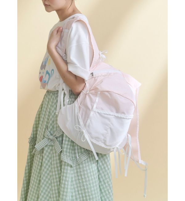 merry jenny「Ribbon Daypack」|リュック|ピンク