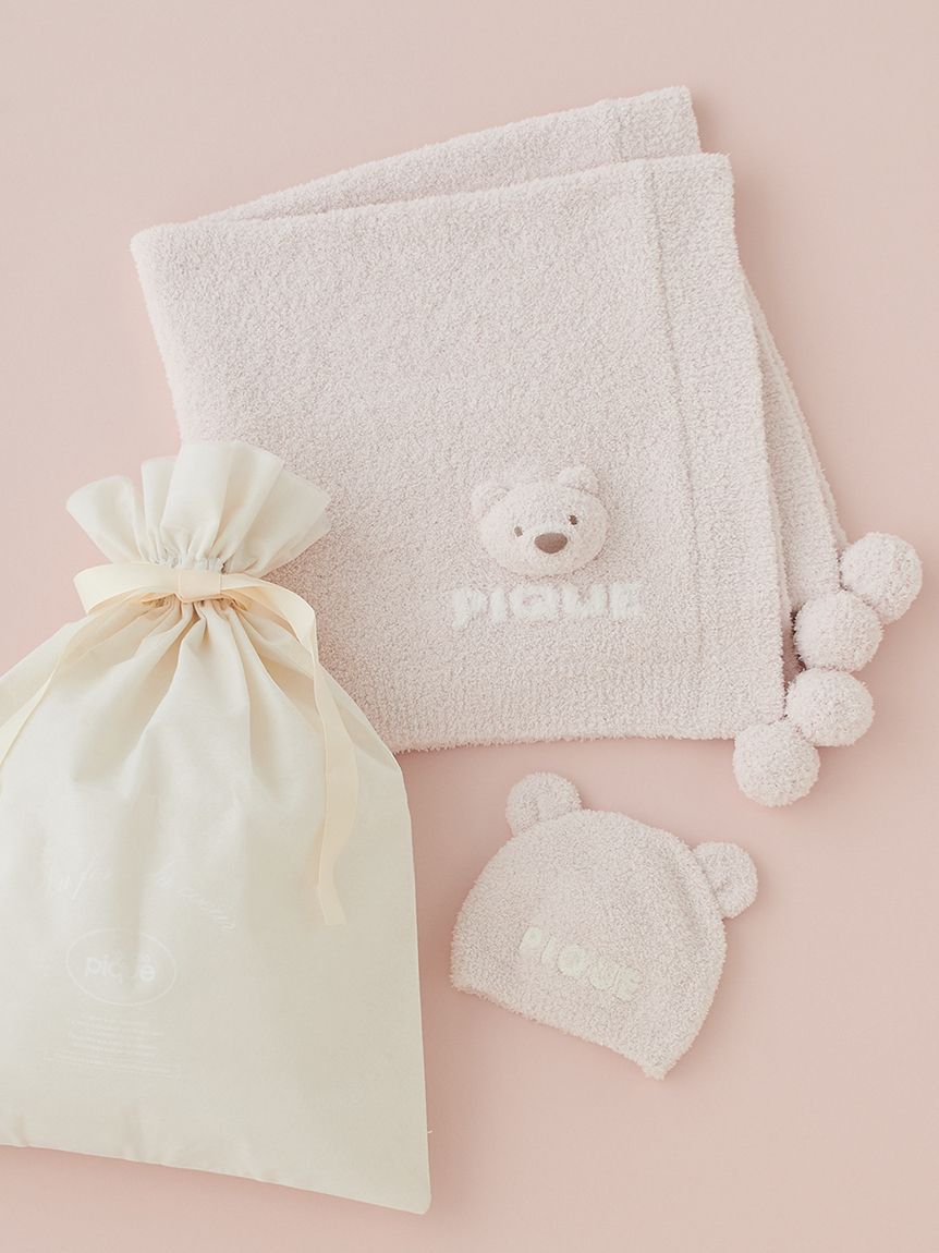 GELATO PIQUE KIDS & BABY「【ラッピング済み】【BABY】パウダーベアブランケット＆キャップSET」|その他ベビー用品|