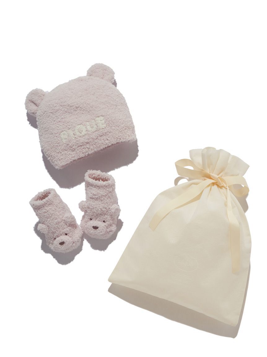 GELATO PIQUE KIDS & BABY「【ラッピング済み】【BABY】パウダーベアキャップ＆ソックスSET」|その他ベビー用品|