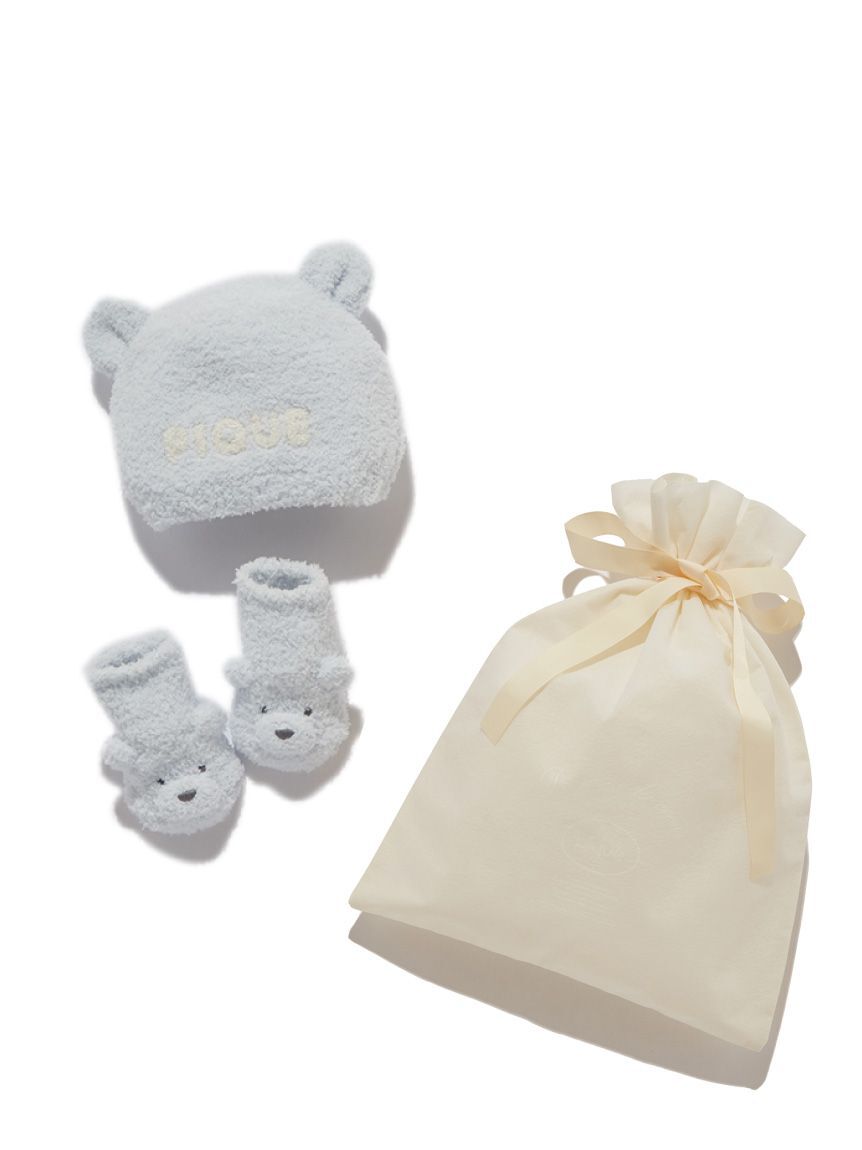 GELATO PIQUE KIDS & BABY「【ラッピング済み】【BABY】パウダーベアキャップ＆ソックスSET」|その他ベビー用品|