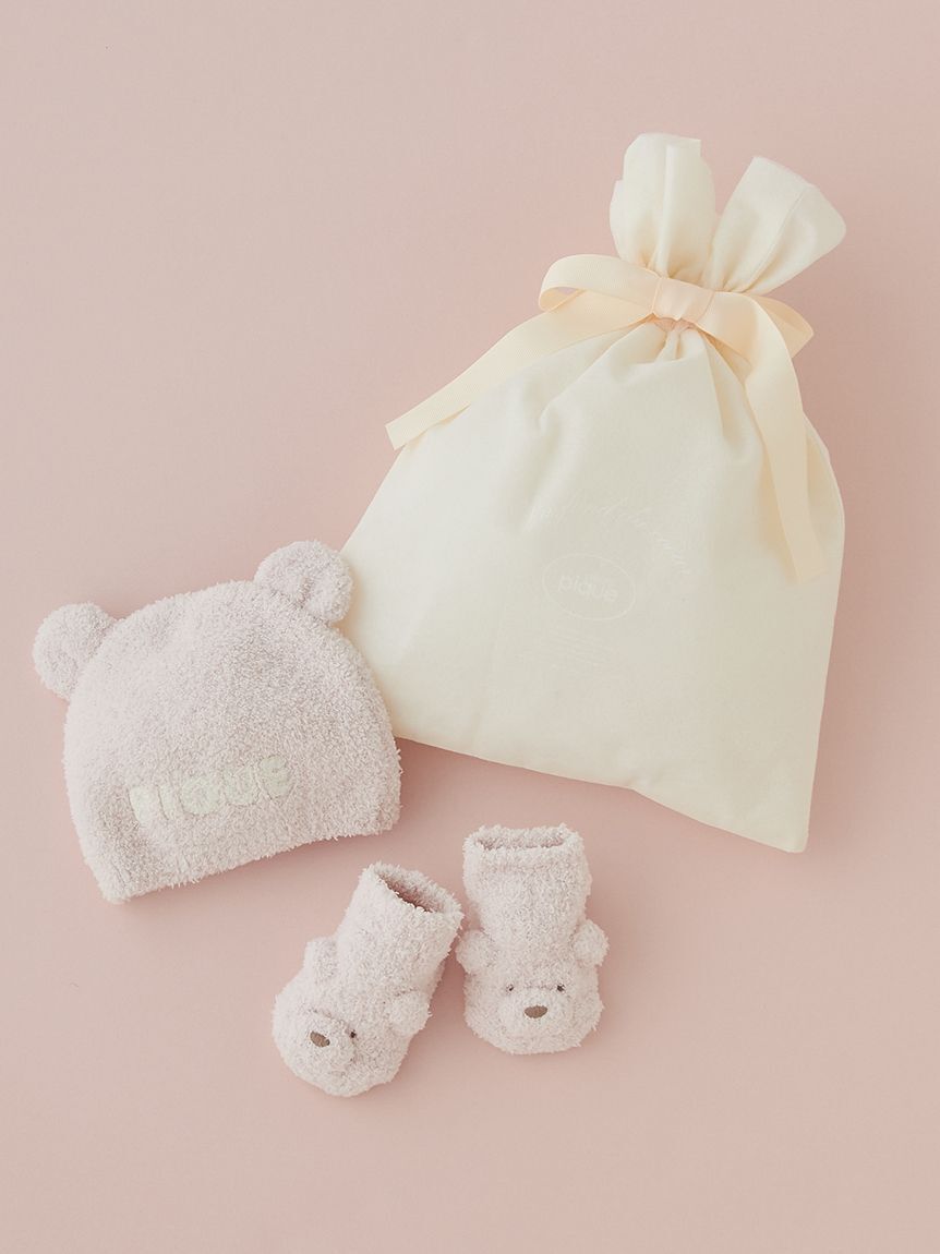 GELATO PIQUE KIDS & BABY「【ラッピング済み】【BABY】パウダーベアキャップ＆ソックスSET」|その他ベビー用品|PNK