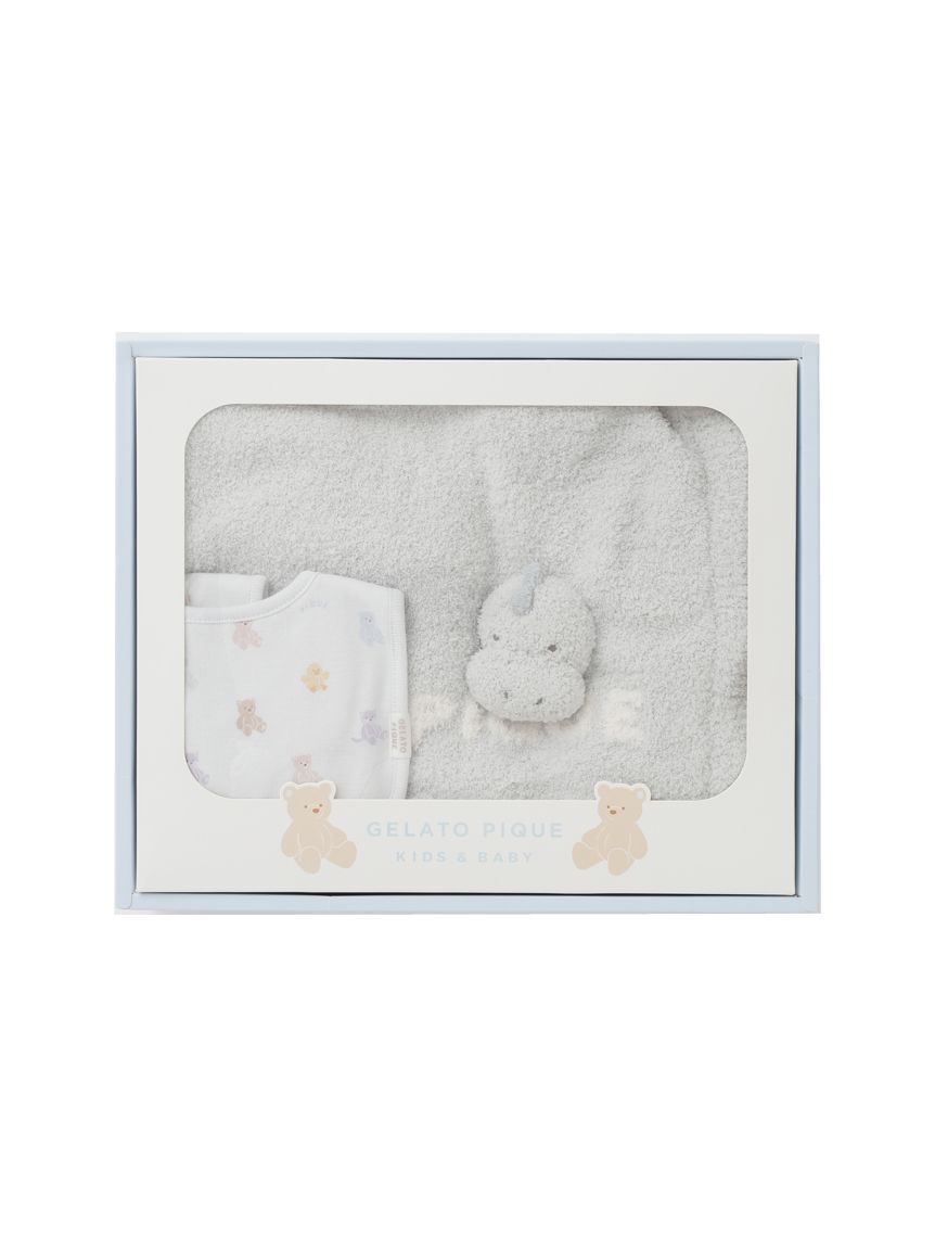 GELATO PIQUE KIDS & BABY「【ラッピング済み】【BABY】ベアブランケット&スタイ2点セット ギフトBOX」|その他ベビー用品|