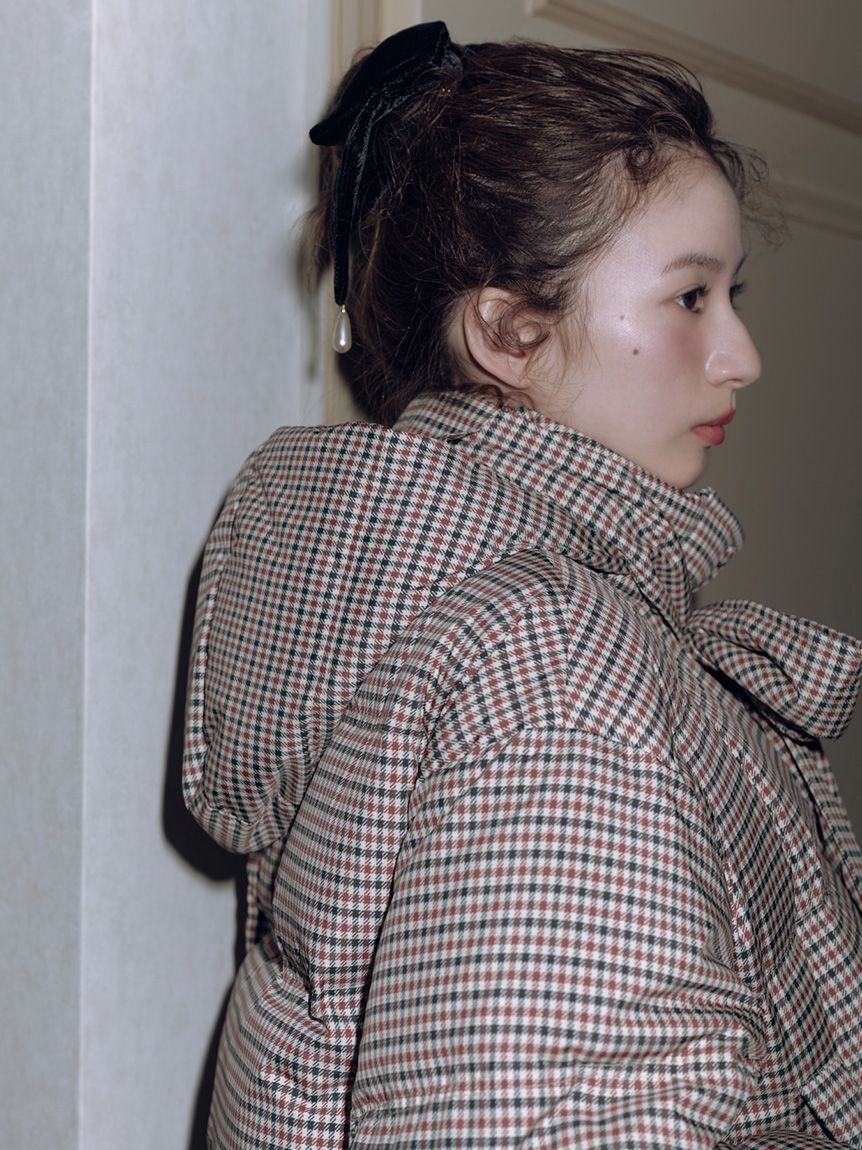 LILY BROWN「ドロップパールリボンバレッタ」|ヘアバンド|