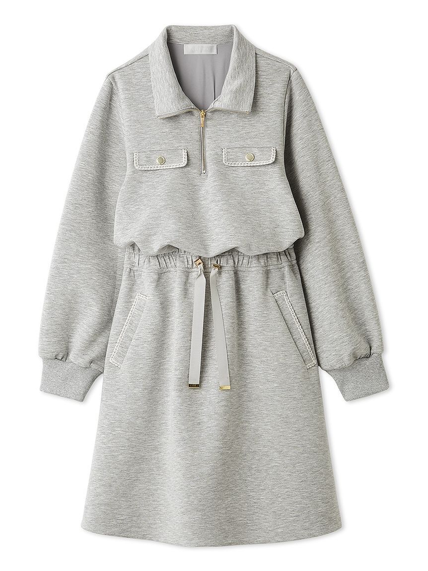 CELFORD「ハーフジップポンチミニワンピース」|ワンピース|GRY