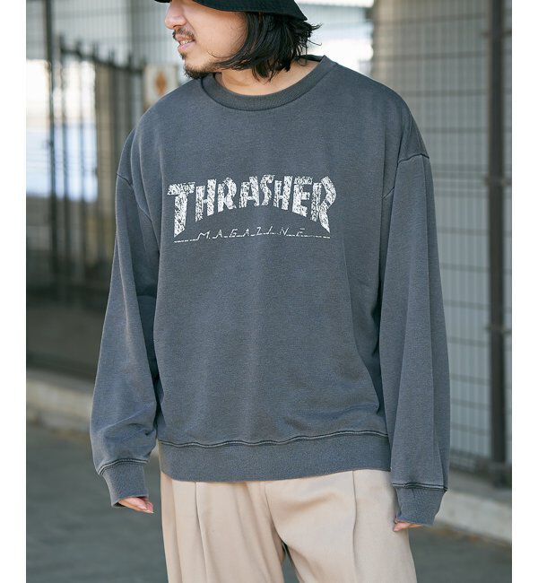 VENCE share style「THRASHER スラッシャー ピグメントスウェット」|スウェット・ジャージ|