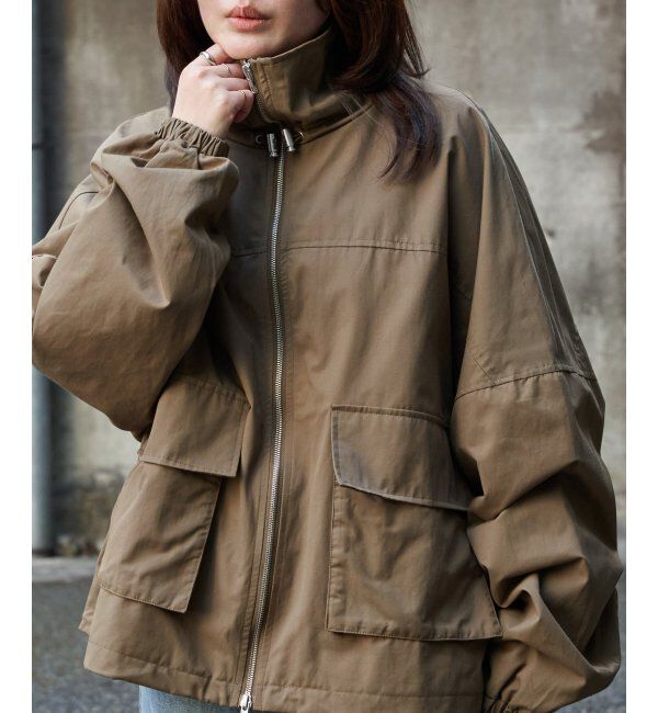 VENCE share style「合繊ツイルスタンドジャケット」|ブルゾン・スタジャン|