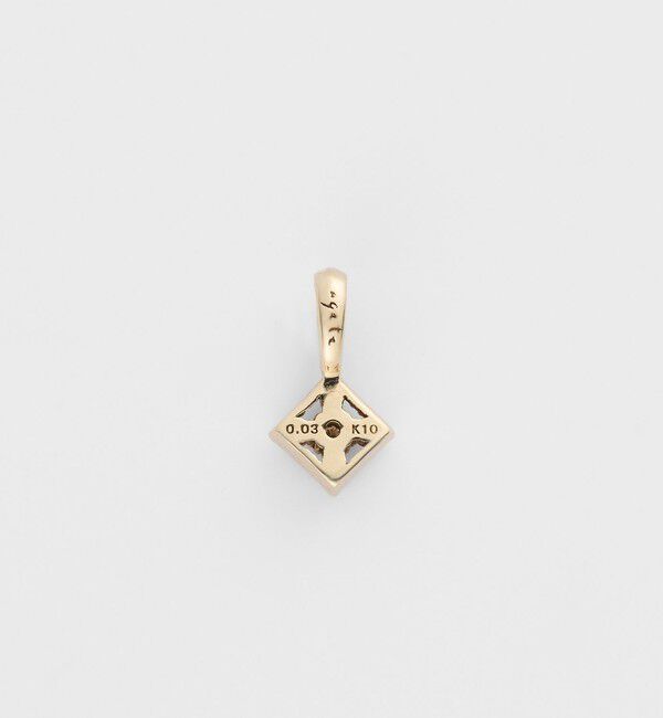 agete「K10ダイヤモンドチャーム（0.03ct）」|チャーム・キーホルダー|