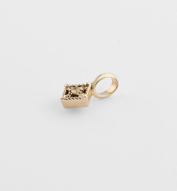 agete「K10ダイヤモンドチャーム（0.03ct）」|チャーム・キーホルダー|