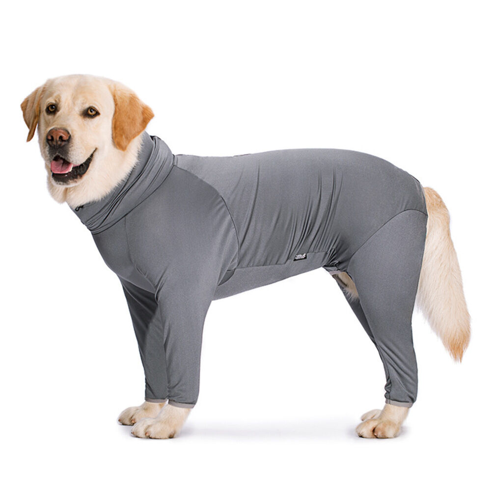 BACKYARD FAMILY「大型犬 つなぎ 犬 通販 ラッシュガード カバーオール ドッグウェア ドッグウエア 犬服 犬の服」|その他|グレー1
