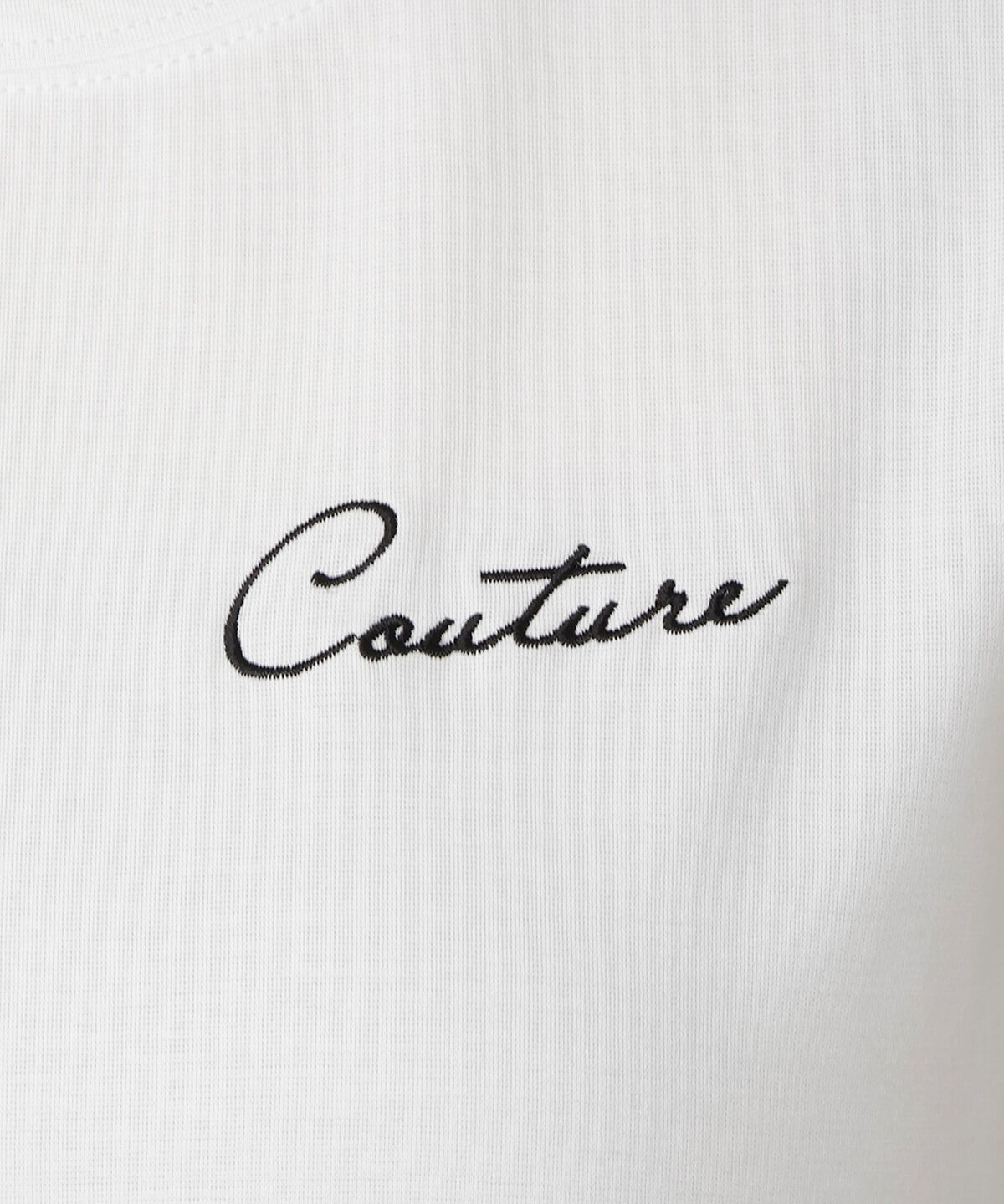 アンドクチュール「ワンポイント刺繍Tシャツ」|Tシャツ・カットソー|